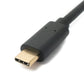 Cable USB 3.1 1,8 m Tipo C adaptador de tornillo macho a hembra en color negro