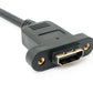 Cavo HDMI 1.4 Adattatore angolare a vite da 30 cm maschio a femmina in nero