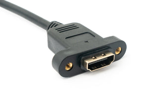 Cavo HDMI 1.4 Adattatore angolare a vite da 30 cm maschio a femmina in nero