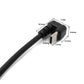 SYSTEM-S Cable USB 3.1 U Giro 180° 30cm Tipo C Macho a 2.0 Tipo A Macho Ángulo Negro