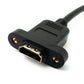 Cavo HDMI 1.4 Adattatore angolare a vite da 30 cm maschio a femmina in nero