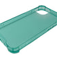 SYSTEM-S Silicone Protective Case in Green Transparent Case for iPhone 13 Mini