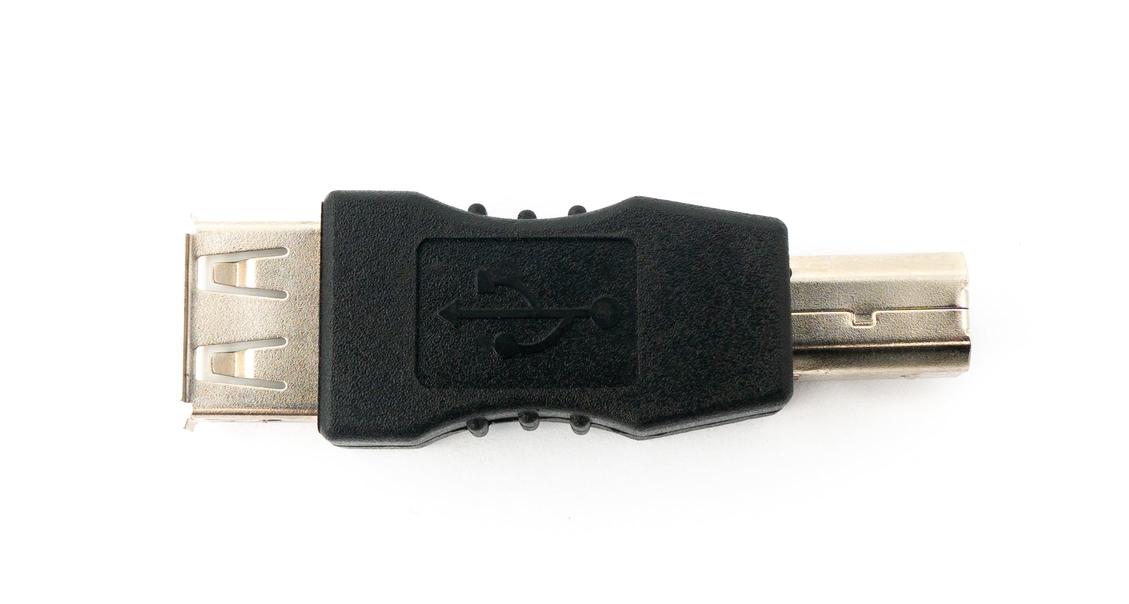 System-S USB 2.0 Adapter Kabel – Typ B Auf Typ A – Schwarz, 5,5 Cm