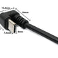 SYSTEM-S Cable USB 3.1 U Turn 180° Adaptador de ángulo tipo C macho a hembra de 30 cm en negro