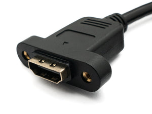 Cavo HDMI 1.4 da 50 cm tipo A adattatore maschio-maschio con angolo di vite in nero