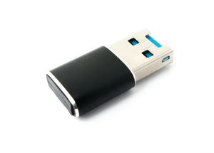 SYSTEM-S SD Karte Adapter Micro zu USB 3.0 Typ A Buchse Kabel Memory Card Reader Schwarz