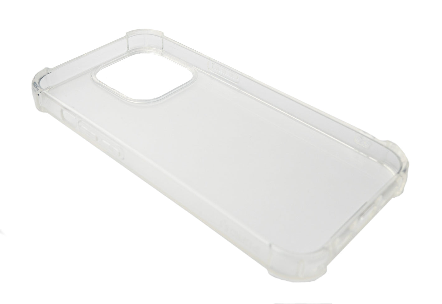 Funda protectora de silicona SYSTEM-S en funda transparente blanca para iPhone 13 Pro Max