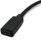 SYSTEM-S USB 3.1 Kabel 30 cm Typ C Stecker zu Buchse Schraube Adapter in Schwarz