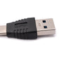 SYSTEM-S USB 3.1 Adapter Typ C Stecker zu 3.0 Typ A Stecker Kabel in Schwarz