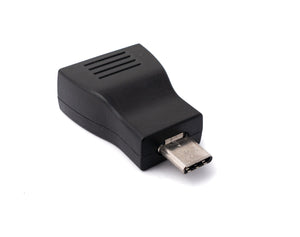 SYSTEM-S Audio USB Adapter 3,5 mm Klinke Buchse zu 3.1 Typ C Stecker AUX Kabel in Schwarz