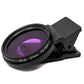SYSTEM-S Filter UV CPL FLD Set 37 mm Linse Kit mit Clip Tasche in Schwarz