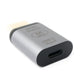 SYSTEM-S USB 3.1 Adapter Typ C Buchse zu HDMI 1.4 Typ A Stecker 4k HDTV Kabel in Grau
