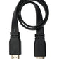 SYSTEM-S HDMI 1.4 Cable 50 cm Standard Male to Male Flat in Black