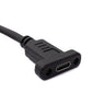 Cable USB 3.1 SYSTEM-S de 60 cm Tipo C Macho a Hembra Adaptador en Ángulo de Tornillo en Negro