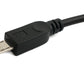 Câble USB 2.0 100 cm Adaptateur Type B mâle vers Micro B mâle en noir