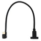 Cable USB 3.1 U Turn 30cm Tipo C Macho a Hembra Ángulo de 360° Tornillo Negro