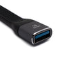 Cavo USB 3.1 da 13 cm tipo C maschio a adattatore piatto 3.0 tipo A femmina in nero