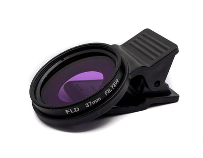 SYSTEM-S FLD Filter 37 mm Fluoreszenz Linse anschraubbar für Fotografie in Schwarz