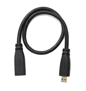 Micro cavo HDMI adattatore femmina-maschio da 30 cm in nero