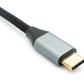 Adaptateur 3 en 1 prise HDMI 4k et 2x prise USB 3.1 Type C vers prise Type C en gris