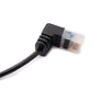 SYSTEM-S LAN Kabel 25 cm RJ45 8P8C STP Cat6 Stecker zu Stecker Winkel Schwarz
