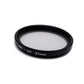 SYSTEM-S UV Filter 37 mm 2x beschichtet Slim Linse mit Clip für Smartphones in Schwarz