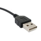 SYSTEM-S USB 2.0 Kabel 25 cm Mini B Stecker zu Typ A Stecker Adapter in Schwarz