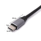 SYSTEM-S VGA cable 20 cm female to USB 3.1 Type C male in grey