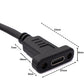 SYSTEM-S USB 3.1 Kabel 30 cm Typ C Stecker zu Buchse Schraube Adapter in Schwarz