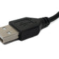 SYSTEM-S USB 2.0 und 3,5mm Klinke Kabel 60 cm für Rucksäcke Ladeanschluss Schwarz