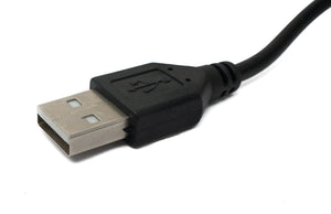 SYSTEM-S USB 2.0 und 3,5mm Klinke Kabel 60 cm für Rucksäcke Ladeanschluss Adapter Schwarz