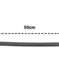 SYSTEM-S USB4 Kabel 50 cm Typ C Stecker zu Buchse 40 Gbit/s USB 4.0 geflochten in Grau