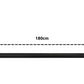 SYSTEM-S USB 3.1 Kabel 180 cm Ladekabel für Microsoft Surface geflochten in Schwarz