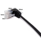 SYSTEM-S LAN cable 25 cm RJ45 8P8C STP Cat6 plug to plug angled black