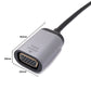 SYSTEM-S VGA cable 20 cm female to USB 3.1 Type C male in grey