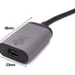 SYSTEM-S Display Port Kabel 20 cm Mini DP Buchse zu USB 3.1 Typ C Stecker in Grau