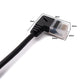 SYSTEM-S LAN cable 25 cm RJ45 8P8C STP Cat6 plug to plug angled black