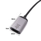 SYSTEM-S HDMI cable 20 cm standard 1.4 socket to USB 3.1 type C plug adapter in grey
