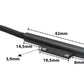 SYSTEM-S USB 3.1 Kabel 180 cm Ladekabel für Microsoft Surface geflochten in Schwarz