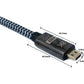 SYSTEM-S Cable HDMI 2.1 100 cm adaptador tipo A macho a micro macho trenzado negro