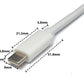 Hub USB 3.1 Tipo C Maschio a Femmina, 4K HDMI Femmina 3.0 Tipo A Femmina 10 cm Bianco