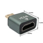 Adattatore HDMI da presa standard 4K a cavo mini plug in grigio