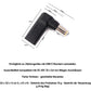 Adaptador SYSTEM-S USB 3.1 tipo C hembra a cable angular DC 20V 7,9 x 5,4 mm macho