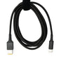 SYSTEM-S USB 3.1 cable 150 cm Type C plug to Rectangle 11.0 x 4.5 mm plug braided