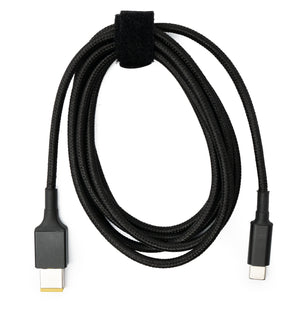 SYSTEM-S USB 3.1 Kabel 150 cm Typ C Stecker zu Rectangle 11,0 x 4,5 mm Stecker geflochten