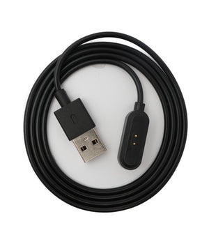 SYSTEM-S USB 2.0 Kabel 100 cm Ladekabel für Oppo Watch Free Smartwatch in Schwarz