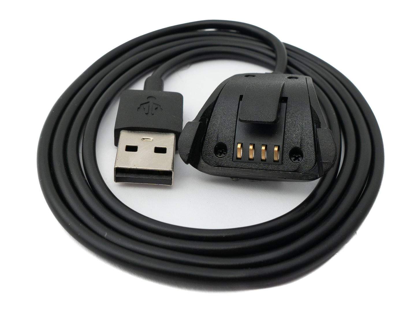 Cable USB 2.0 SYSTEM-S Cable de carga de 100 cm para Smartwatch TomTom Runner 2 3 Spark 3 Negro