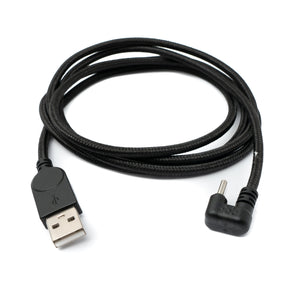 SYSTEM-S USB 3.1 U Turn 180° Kabel 150 cm Typ C Stecker zu 2.0 Typ A Stecker geflochten