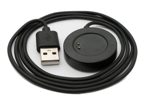 SYSTEM-S USB 2.0 Kabel 100 cm Ladestation für Realme Watch 2 Watch Pro Smartwatch Schwarz