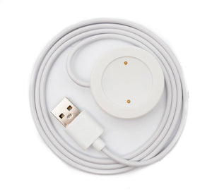 Cable USB 2.0 SYSTEM-S Estación de carga de 100 cm para smartwatch Honor Watch GS3 en color blanco